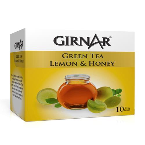 GIRNAR GREEN TEA LEMON HONEY 10 BAGS